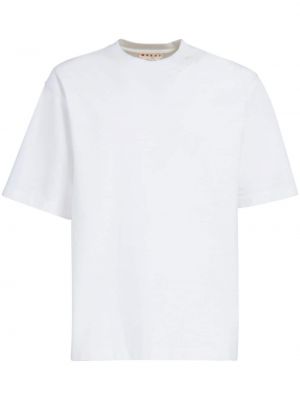Kokvilnas t-krekls Marni balts