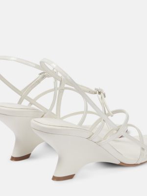 Кожени ниски обувки Gia Borghini бяло