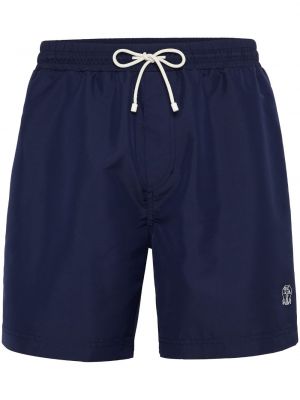 Shorts mit stickerei Brunello Cucinelli blau