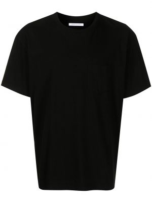 Koszulka bawełniana z okrągłym dekoltem John Elliott czarna
