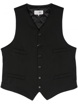 Prošívaná vesta Mm6 Maison Margiela černá