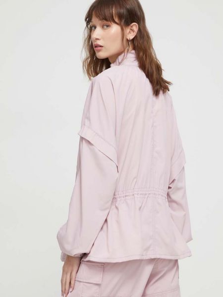 Oversized rövid kabát Ugg rózsaszín