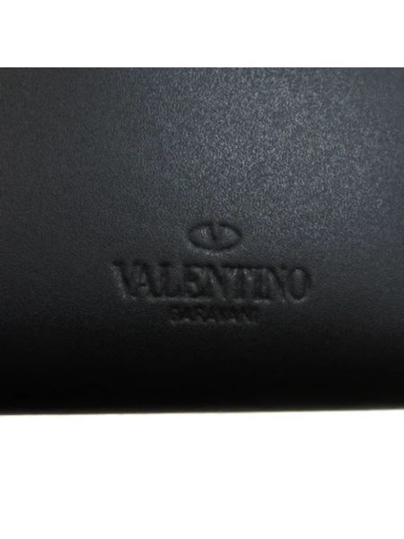 Portfel skórzany retro Valentino Vintage czarny