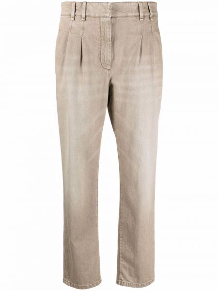 Pantalones de cintura alta Brunello Cucinelli