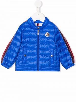 Lang jakke for jenter Moncler Enfant blå