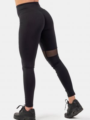Sportovní kalhoty s kapsami s vysokým pasem Nebbia černé