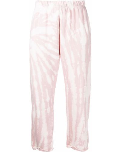 Pantalones de chándal tie dye Les Tien rosa