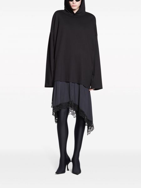 Asimetriškas siuvinėtas suknele Balenciaga