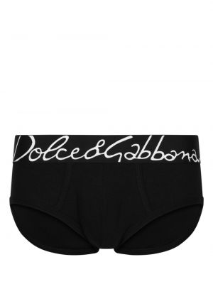 Slips en coton Dolce & Gabbana noir