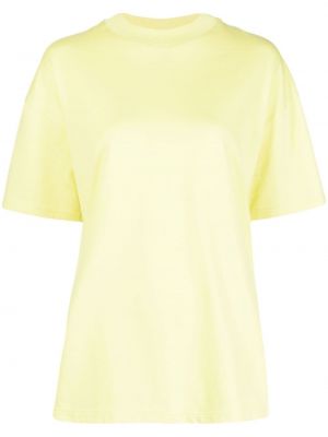 T-shirt prążkowana Enfold, żółty