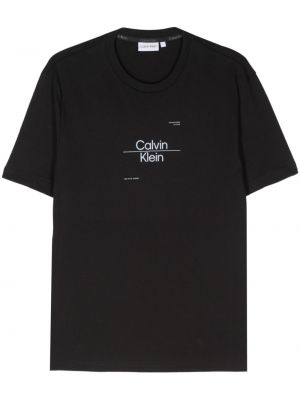 Tričko s potlačou Calvin Klein čierna