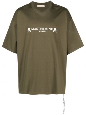 T-shirt con stampa Mastermind Japan verde