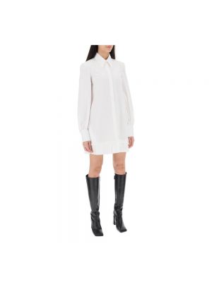 Mini vestido de algodón Off-white blanco