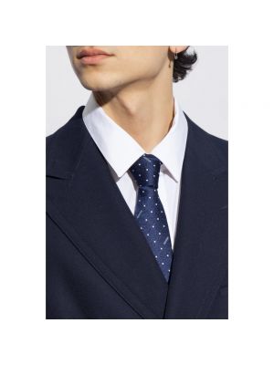 Corbata de seda Moschino azul