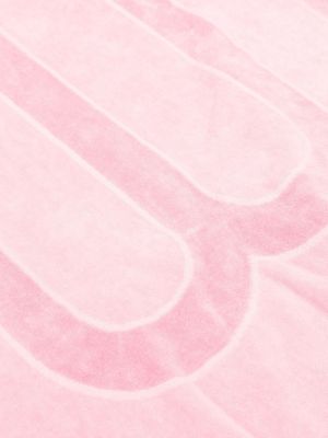 Szlafrok bawełniany Balenciaga różowy