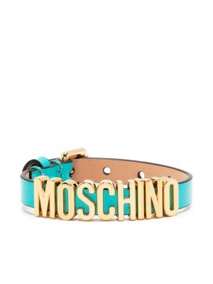 Lær armbånd Moschino blå