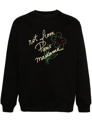 Sweatshirt aus baumwoll mit print Drôle De Monsieur schwarz