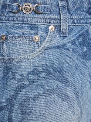 Shorts en jean Versace bleu