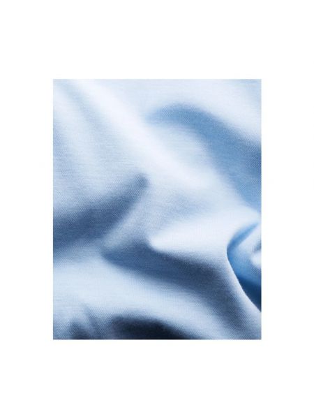 Camisa de algodón Eton azul