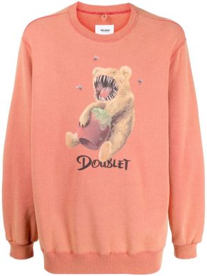 Sweatshirt aus baumwoll mit print Doublet rot