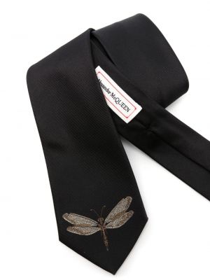 Žakárová hedvábná kravata Alexander Mcqueen