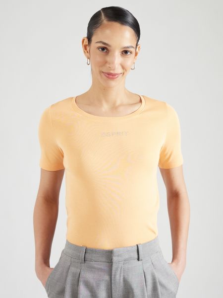 Skaidrus marškinėliai Esprit oranžinė