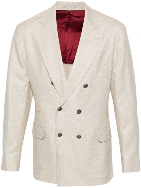 Dobbeltradet blazer Brunello Cucinelli