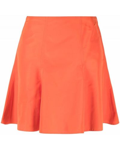 Falda de cintura alta Valentino naranja
