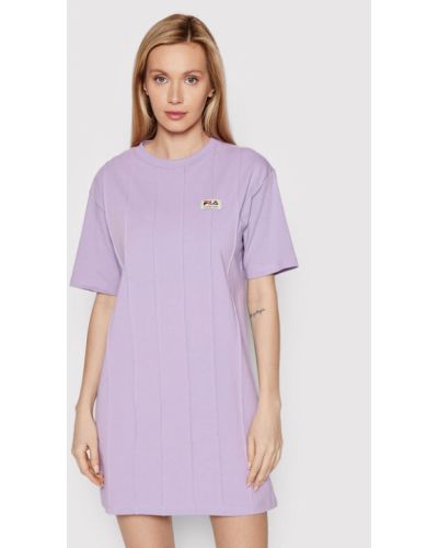 Fila Hétköznapi ruha Timra Pintruck FAW0022 Lila Relaxed Fit