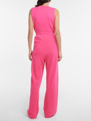 Spodnie sportowe z kaszmiru Extreme Cashmere różowe