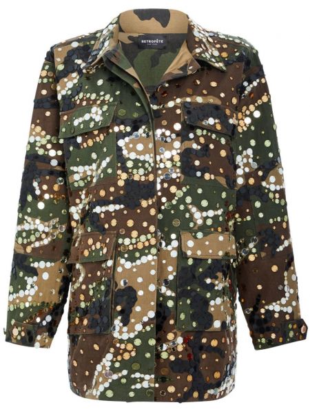 Jacke mit print mit camouflage-print Retrofete grün