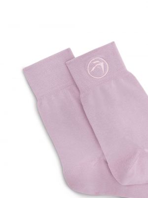 Socken mit stickerei aus baumwoll Ambush pink