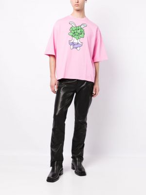 T-krekls ar apdruku Natasha Zinko rozā