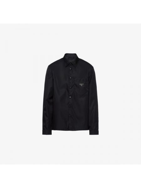 Нейлоновая рубашка Prada черная