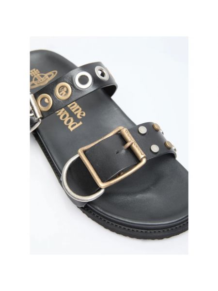 Leder sandale Vivienne Westwood schwarz