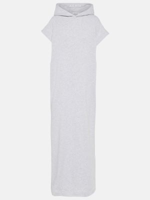 Jersey pamut hosszú ruha Alaã¯a szürke