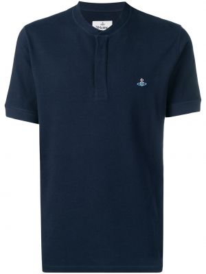 Polo krekls ar izšuvumiem Vivienne Westwood zils
