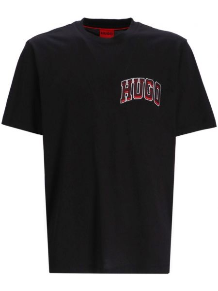 Kokvilnas t-krekls ar apdruku Hugo