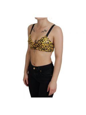 Top sin mangas con estampado leopardo Dolce & Gabbana