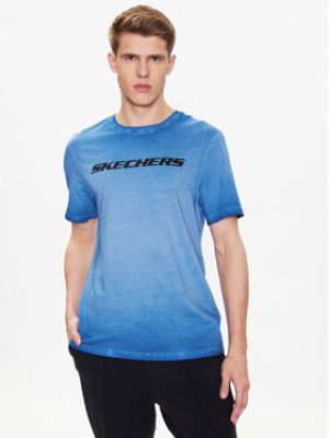 T-shirt Skechers bleu