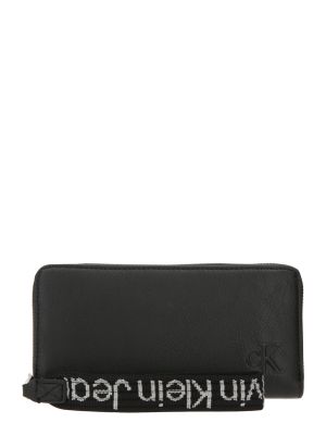Πορτοφόλι με φερμουάρ Calvin Klein μαύρο
