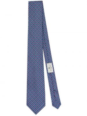 Žakárová hodvábna kravata Etro modrá