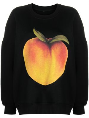 Sweatshirt mit print mit rundem ausschnitt Ioana Ciolacu schwarz