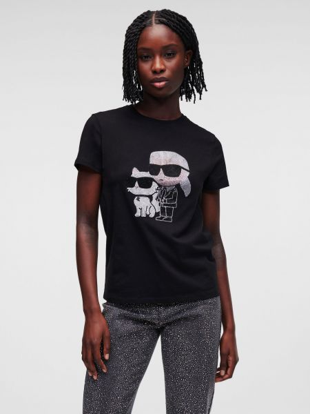 Majica Karl Lagerfeld črna