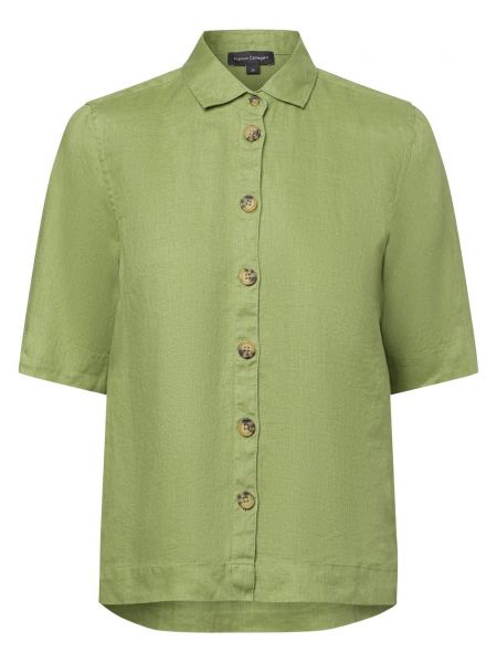 Lniana bluzka Franco Callegari zielona