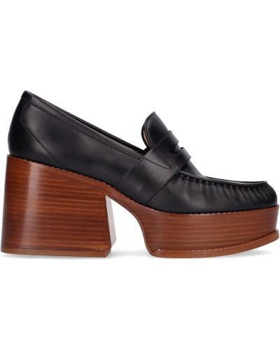 Pantofi loafer din piele Gabriela Hearst negru