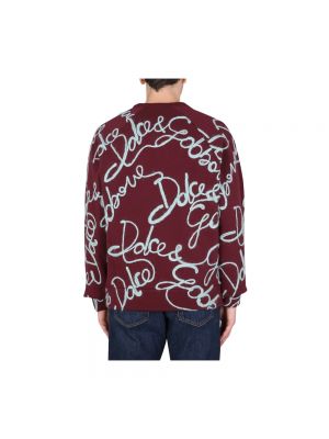 Bluza dresowa Dolce And Gabbana czerwona