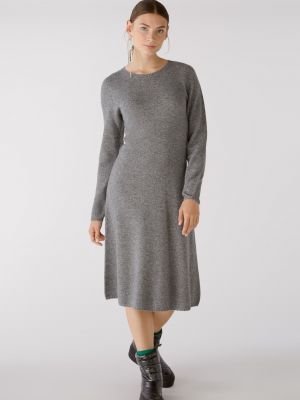 Robe en tricot Oui gris