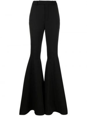 Pantaloni a vita alta Saint Laurent nero