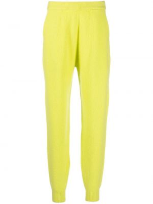 Плетени кашмирени панталони jogger Frenckenberger жълто
